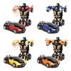 Fashionable Robot Plastic Transform Model Car Automatic Funny Toys Toys For Boys Deformation Car Amazing One-key Gifts New Kid Toy