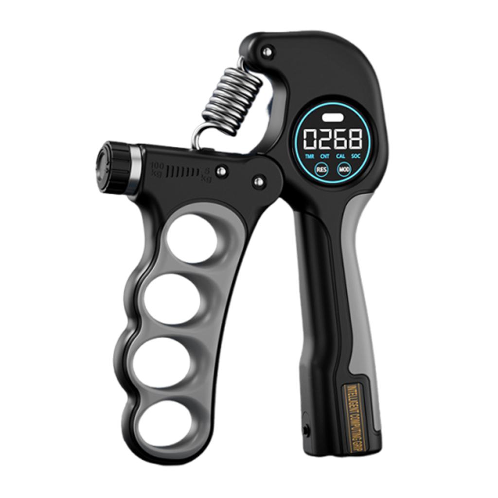 Adjustable Hand Gripper Anti-Slip Electronic Counting Hand Gripper Wrist Strength Expander for Muscle Building Recover