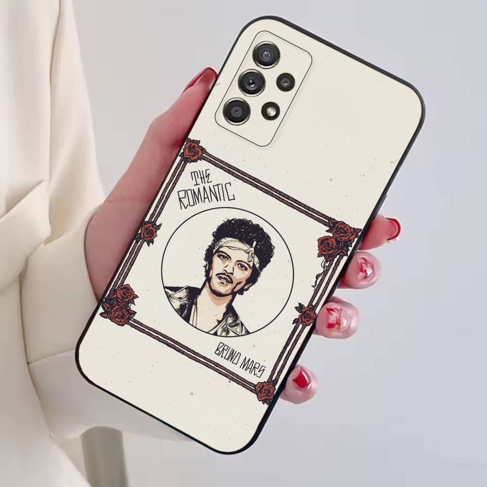 Чехол для телефона певца Бруно Марса Для Samsung S25,S24,S21,S22,S23,S30,Ultra,S20,Plus,Fe,Lite,Note,10, Черный чехол