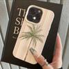 Чехол для телефона с узором из полосатых кокосовых пальм для iPhone 17 Pro Max 16 15 14 Plus 13 12 11 Pro Max 16E 17 Air X XR XS Max Мягкий чехол