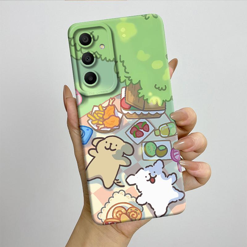 Sweet Soft Phone Case for Samsung Galaxy A15 A155 A156 4G 5G Fashion Cool Painted Cases Protection Back Cover Accessories Casing
