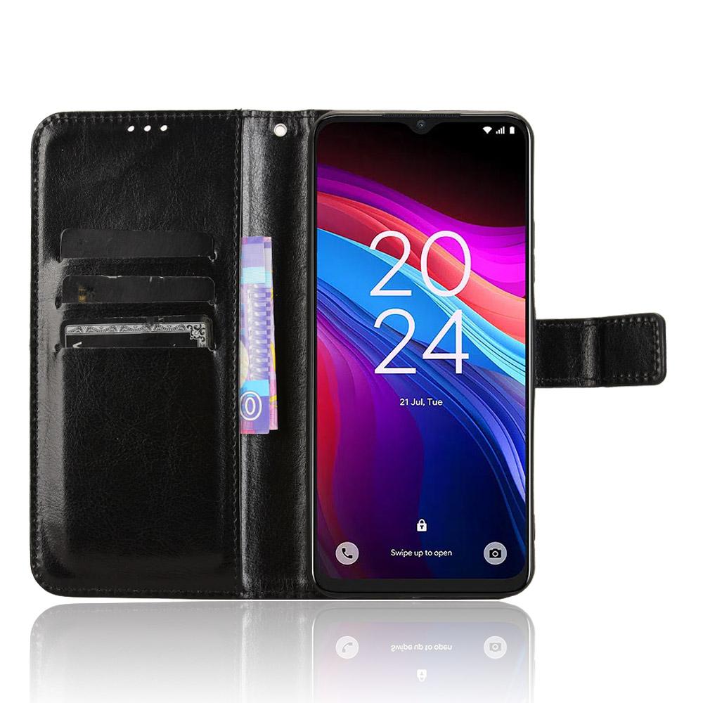 Для TCL 503 Чехол Текстура Crazy Horse Искусственная Кожа Чехол-кошелек для телефона