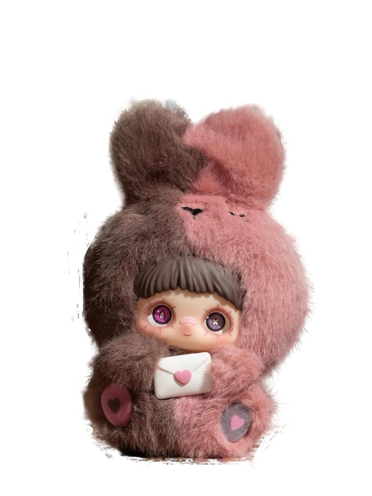 MayMei Love Never Ends Series Plush Blind Box Lovebu Plush Doll Style Lovebu Doll Color Block Scheme Handheld Item Fluffy and Soothing One of 10