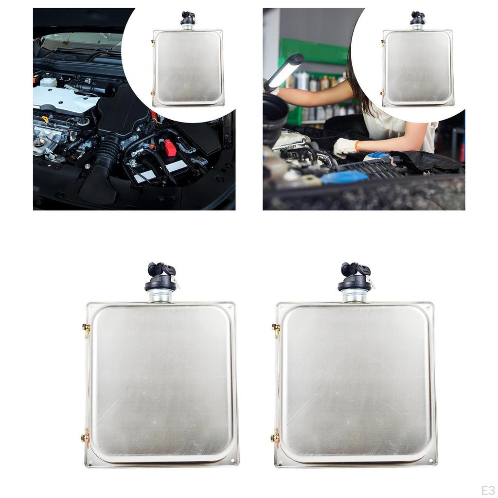 Gasoline Petrol Tank Stainless Steel Container Sturdy with Key Universal Portable Automotive