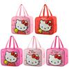 Каваий Сумка для ланча Hello Kitty Милая Мультяшная Водонепроницаемая Сумка для бенто Портативная Сумка-тоут Сумка для косметики Косметичка Для девочек