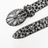 Американский Ретро Леопардовый Принт Стразы Стиль Горячей Девушки Дизайн Ремень Нишевый Миллениальный Стиль Джинсовые Аксессуары Ремень