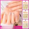 3D Three-dimensional Hot Stamping Nail Decals Star and Moon Sapphire Color Imitation Diamond Self-adhesive Nail Art Sticker DIY Jewelry