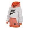 Nike Худи с принтом букв Детские топы Оранжевый Серый DD7236-902