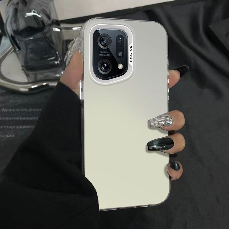 Чехол для телефона Oppo Find X5 OPPO PFFM10, CPH2307, матовый лазерный цветной бампер, защитный противоударный чехол