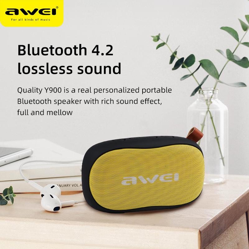 AWEI Y900 Беспроводной Bluetooth-совместимый динамик Портативный водонепроницаемый бас 3D стерео музыка Surround Поддержка TF-карты USB