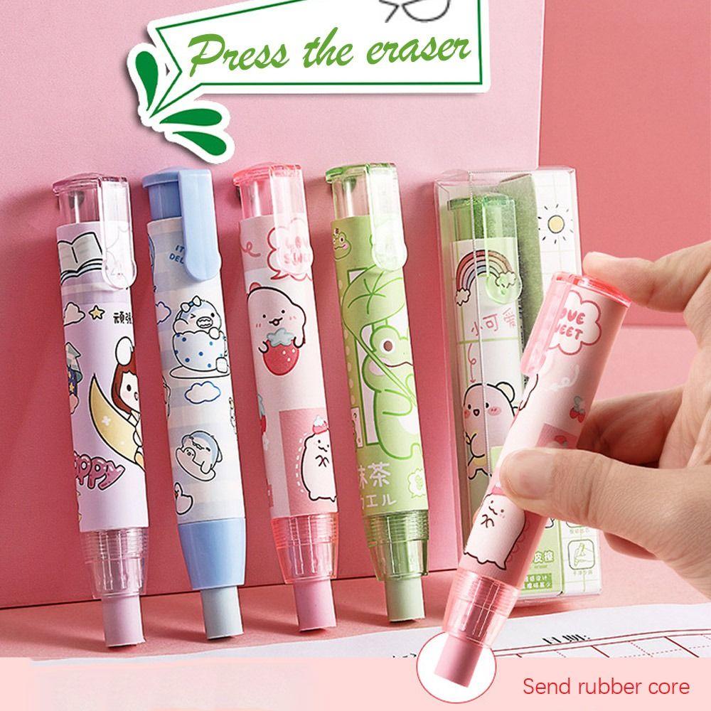 Канцелярские товары Нажимной карандаш ластик сменный резиновый стержень ручка тип ластик студенческий подарок