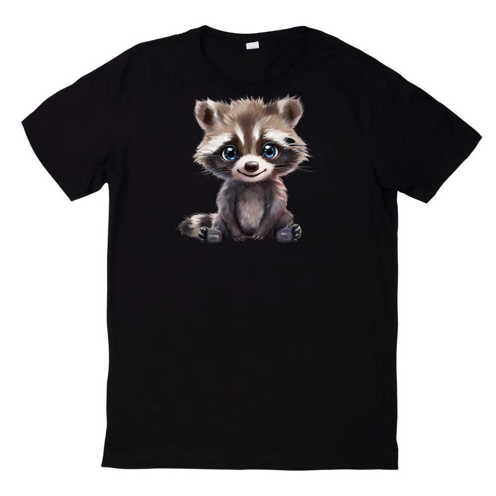 T-Shirt Süßer Waschbär Lustig Racoon Motiv