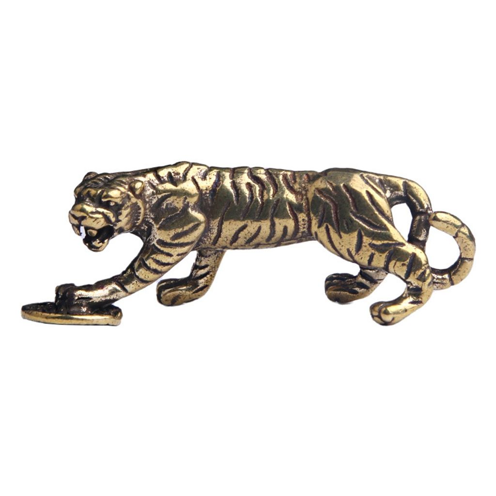 Animal Sculpture for Home,Office,Car Key Chain Diy Desktop Decor Ornaments Crafts Tiger Figurine