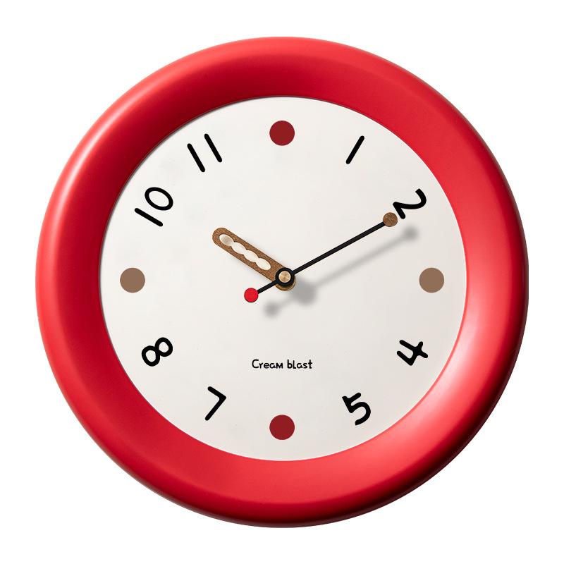 Креативное украшение для гостиной, бытовые часы, настенные часы, стильные атмосферные настенные часы, настенные часы в кремовом стиле