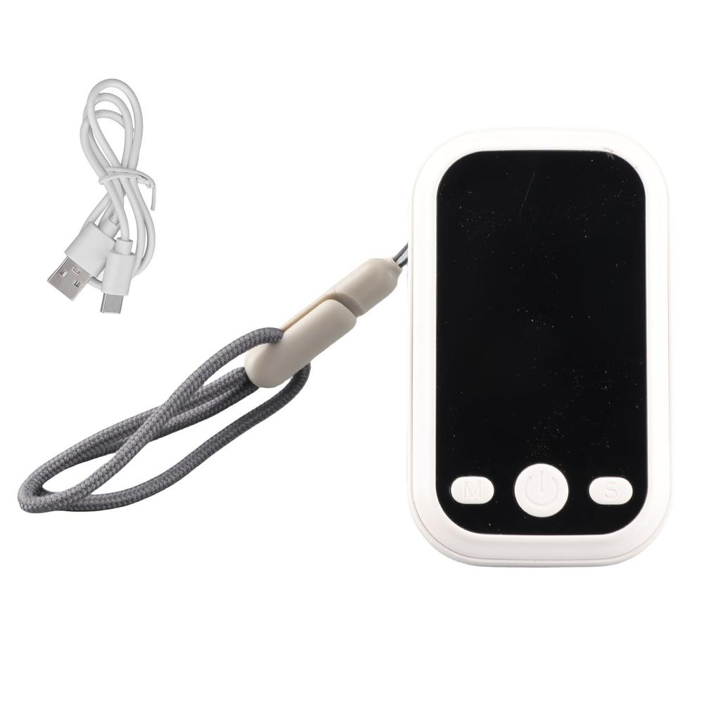 CO2 Detector NDIR Sensing Type C Charging Temperature Humidity Tester Portable Air Quality Monitor White