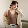 Women's Thermal Tank Top Tummy Control Sleeveless Camisole Top Seamless Padded Shapewear Winter Warm Undershirt Base Layer