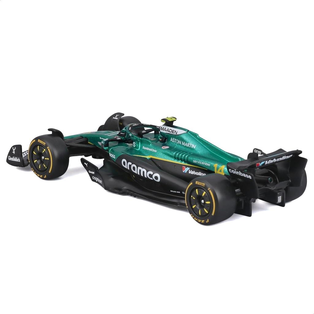 Bburago 2025 Модель 1/43 F1 Aston Martin Aramco Formula One Team AMR25 #14 Фернандо Алонсо / Металлическая модель автомобиля Готовый продукт 18-38250 (# 14)