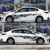 Стильная Автомобильная Виниловая Наклейка Графика Боковые Элементы Пламени Наклейки Для Тела GenericRacing Наклейка Автоаксессуары Спортивный Стиль