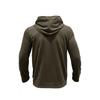 Fall Spring Men Top Drawstring Chest Pockets Buttoned Hooded Long Sleeves Pure Color Elastic