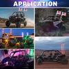 2 шт. 90 см светодиодные антенны для RZR RGB неоновая полоса управление с телефона светодиодные ленты 3 фута флаг спираль светодиодный хлыст светодиодные фонари для UTV ATV