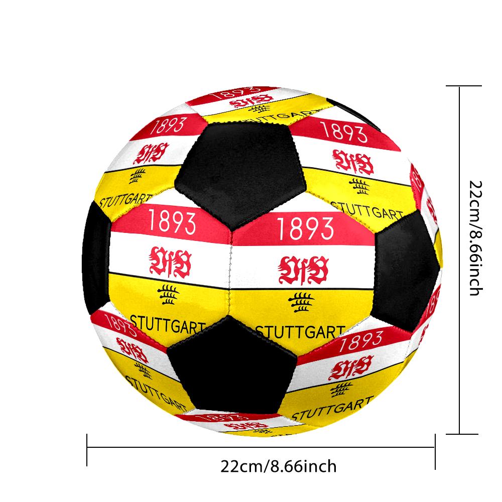 Sportverein Darmstadt Indoor Soccer Ball Colorful Machine Stitched PVC Size 5 Team Training Competition Ready Durable High-Bounce Cool Sports Gift