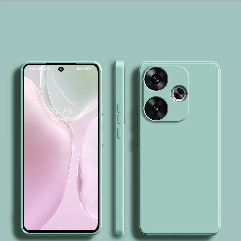 Для Redmi Turbo 3 Turbo3 чехол жидкий силиконовый защитный чехол для камеры задняя крышка телефона чехол для Xiaomi Redmi Turbo 3 Turbo3 мягкий чехол из ТПУ