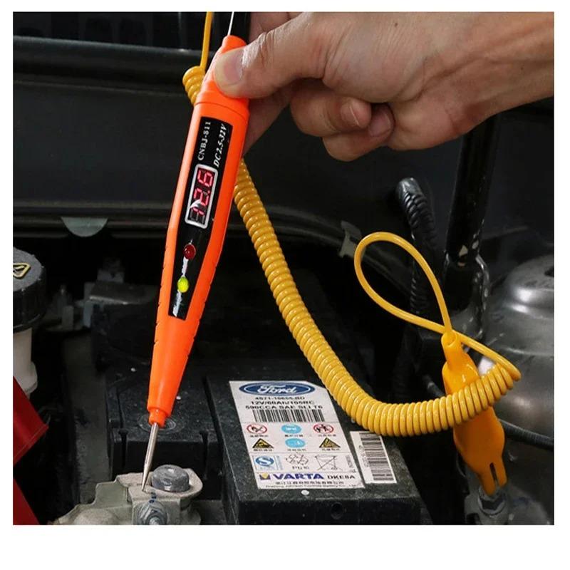 24В 12В Электрический Тестовый Карандаш Зонд Контроль Для Автомобильного Тестера Вольт Авто Аккумулятор Диагностические Инструменты Грузовик Прицеп Мотоцикл Аксессуары