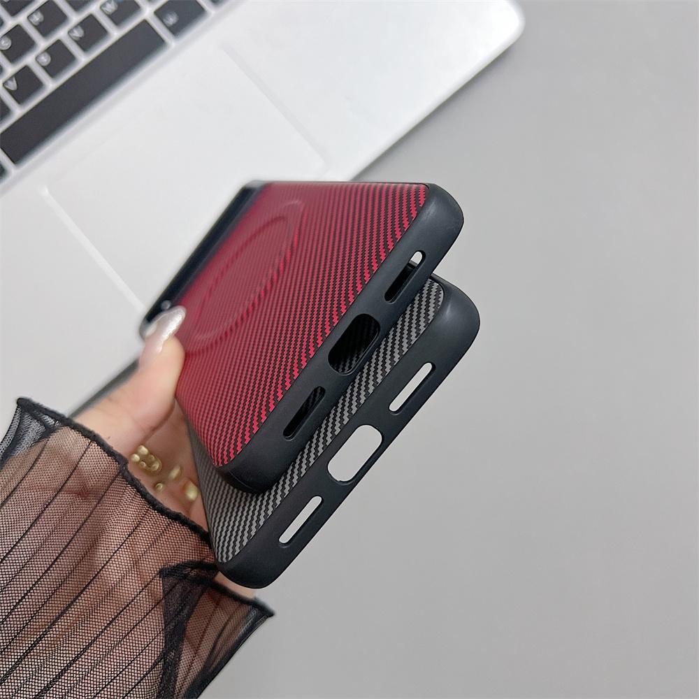 Luxury Carbon Fibre Pattern PC Magnetic Phone Case For Google Pixel 10 9 8 Pro XL 8A 7 7A 6 6A Wireless Charge Protector Cover