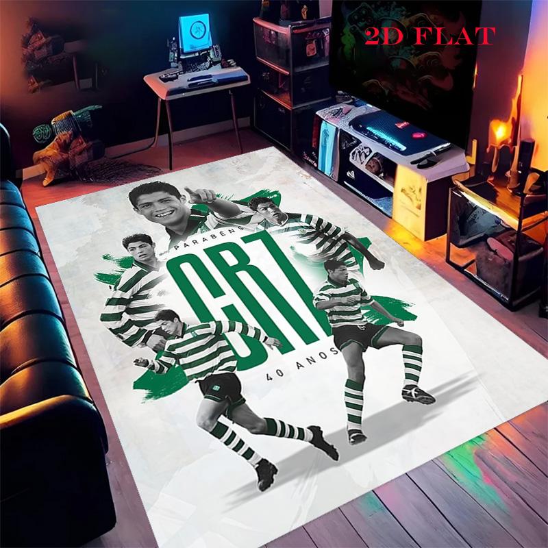 Ковер Sporting Lisbon для гостиной, спальни, дома, украшение дивана, нескользящий коврик для игр детей