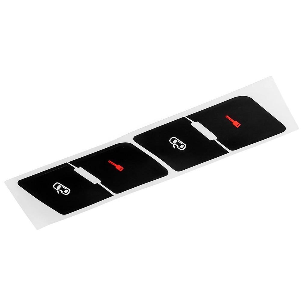 Черный накладной центральный замок наклейки декали персонажи