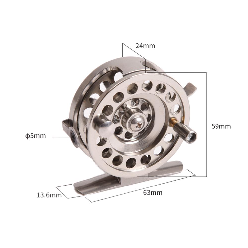 Катушки для подледной рыбалки BLD50 BLD60 Катушка для нахлыста с правой ручкой из алюминиевого сплава, гладкая леска для скальной рыбалки, катушка для Pesca