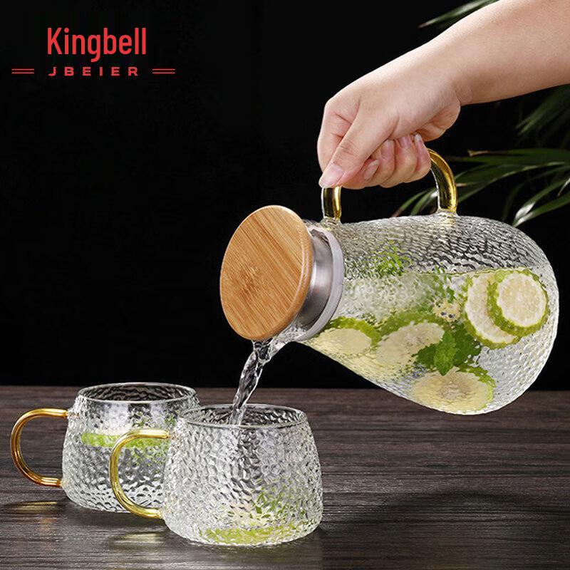 Кувшин для воды Jingbeier большой вместимости из высокотермостойкого стекла