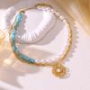 Европейские и американские многослойные necklaces в стиле легкой роскоши, подвески-цветы, аксессуары, модные трендовые цепочки