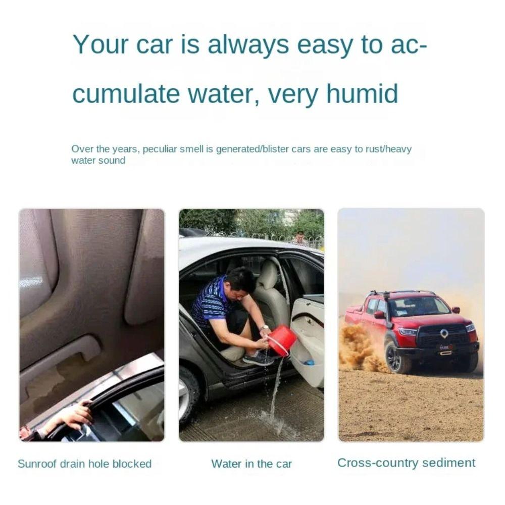 Длинные шланги 300/500/1000 см, чистящая скребковая щетка для удаления грязи, очиститель слива, автоматический люк на крыше