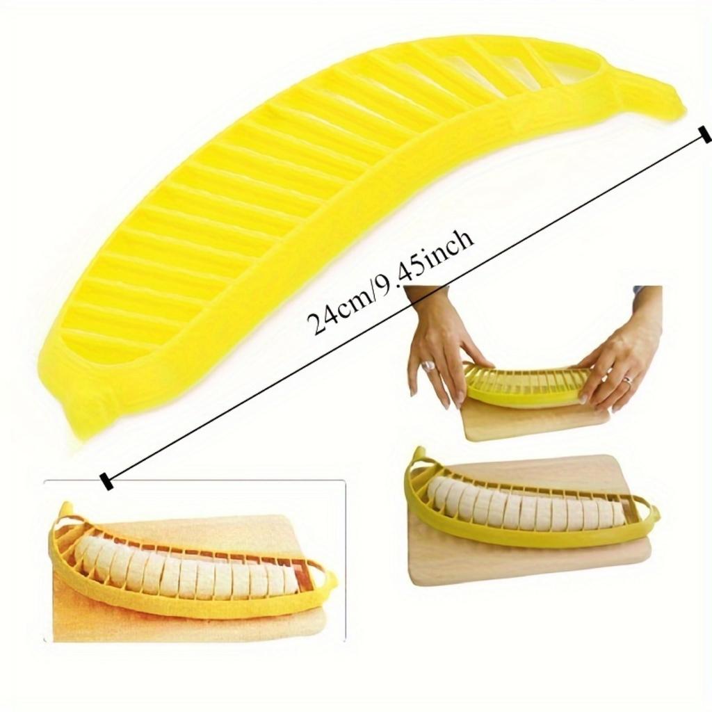 Бананорезка из нержавеющей стали — простая в использовании нарезка фруктов для салатов и блюд, прочный кухонный гаджет