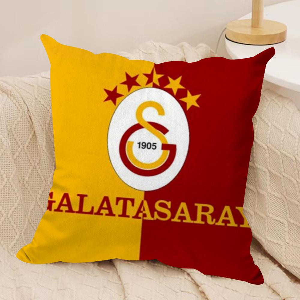 Чехол на подушку с логотипом клуба G-GalatasarayS, мягкая плюшевая ткань, двусторонний принт, чехол на диванную подушку для всех сезонов, декор для дома, подарок