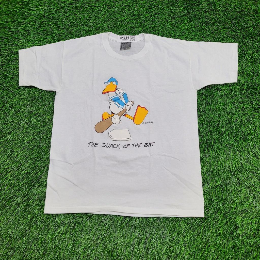 Vintage Funny Baseball Duck Shirt Medium 19x24 Quack-Of-The-Bat