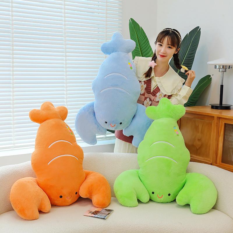 Cute New Trendy Lobster Plush Toy Funny And Creative Stuffed Animal For Sleeping And Cuddling Perfect Gift