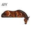 Unique Horse Pattern Art Western Wooden Door Topper Decor, 2D Printed Rustic Frame Indoor Doorway Embellishments Ornament, Top Shelf Decoration