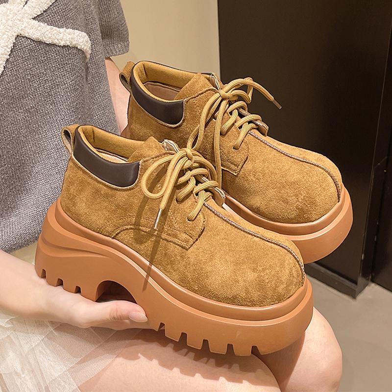 Модные женские ботильоны на платформе, дизайнерская обувь на шнуровке, модные зимние ботинки для женщин 2025, новые туфли для платья, готические мотоботы Mujer