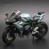 1:12 KAWASAKI H2R Сплав Гоночный Мотоцикл Симуляция Металл Уличный Гоночный Мотоцикл Модель Звук И Свет Коллекция Детская Игрушка Подарок