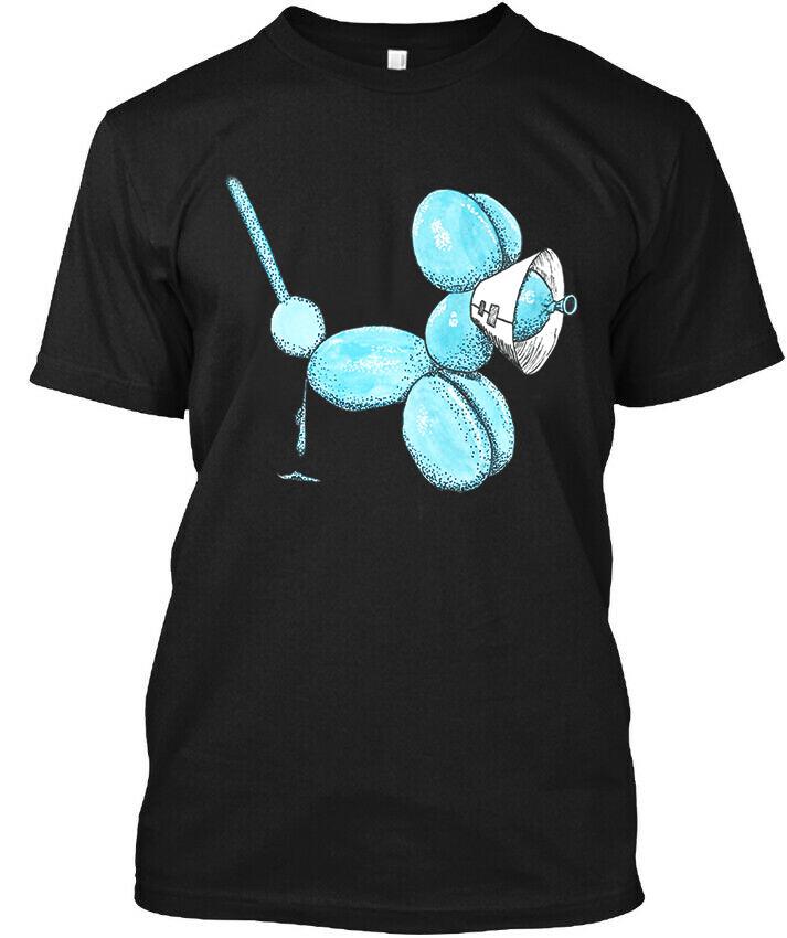 NEW! Popular Balloon Dog Pooping Popped Art Funny Vintage T-Shirt Size S-4XL Unisex T-Shirt