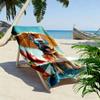 "Cool Bulldog with Sunglasses at Beach" Patterned beach towel quick dry perfect for travel outdoor sports jogging the beach and swimming