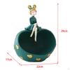 Коробка Фигурки Скульптуры Держатель Блюдо Сервировочный Стол Девушка Смоляные Статуи для Печенья Вход в Офис