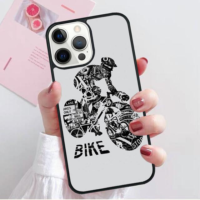 Hipster Bike Bicycle Phone Case Cover For iPhone 17 Air 16e 15 14 13 12 Pro Max 11 Pro Max Plus Coque Shell