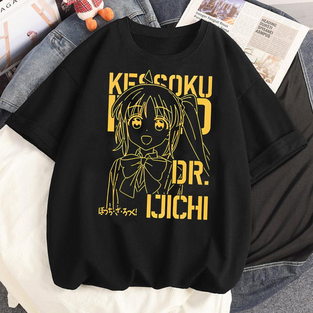 Футболка Bocchi the Rock женская Панк графическая корейская одежда Гранж футболка Графическая 2000-е Цифровая уличная одежда 80-е Винтаж