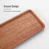 Acacia Wood Food Tray with Resin Marble Coaster - Perfect for Serving Tea, Bread, Fruit and Dinner
