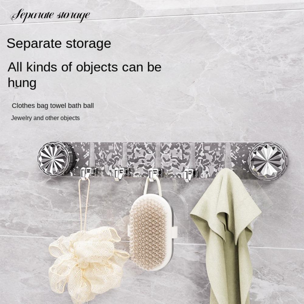 Настенный крючок с присоской, вешалка для полотенец, вешалки для халатов, модный крючок для вакуумной чашки