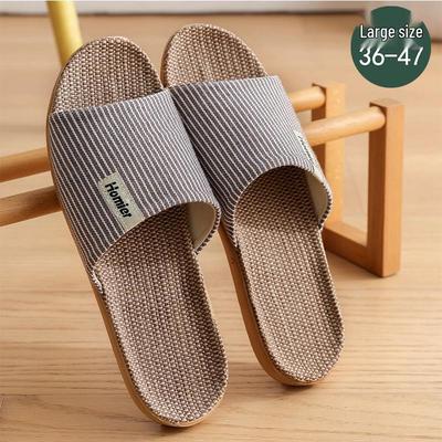 Унисекс хлопково-льняные тапочки на все сезоны: Весна лето осень зима