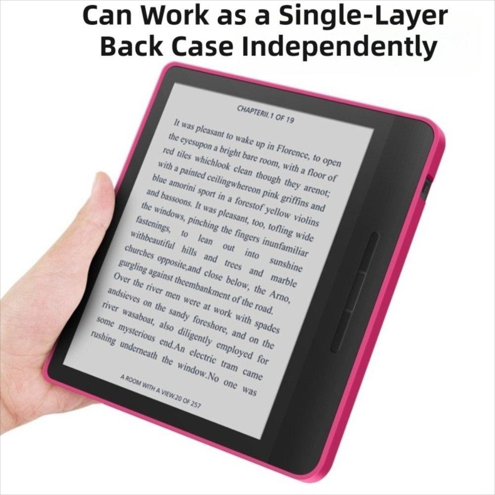 Auto Wake/Sleep Case Magnetic Split Design e-Reader Cover Detachable Shockproof Protective Shell for KOBO Libra Color/2 7 inch